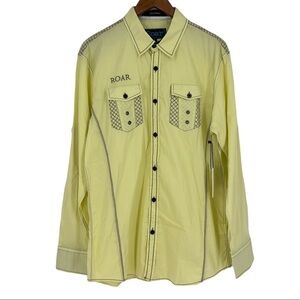 NWT’S ROAR Signature longsleeve embroidered western shirt NEW